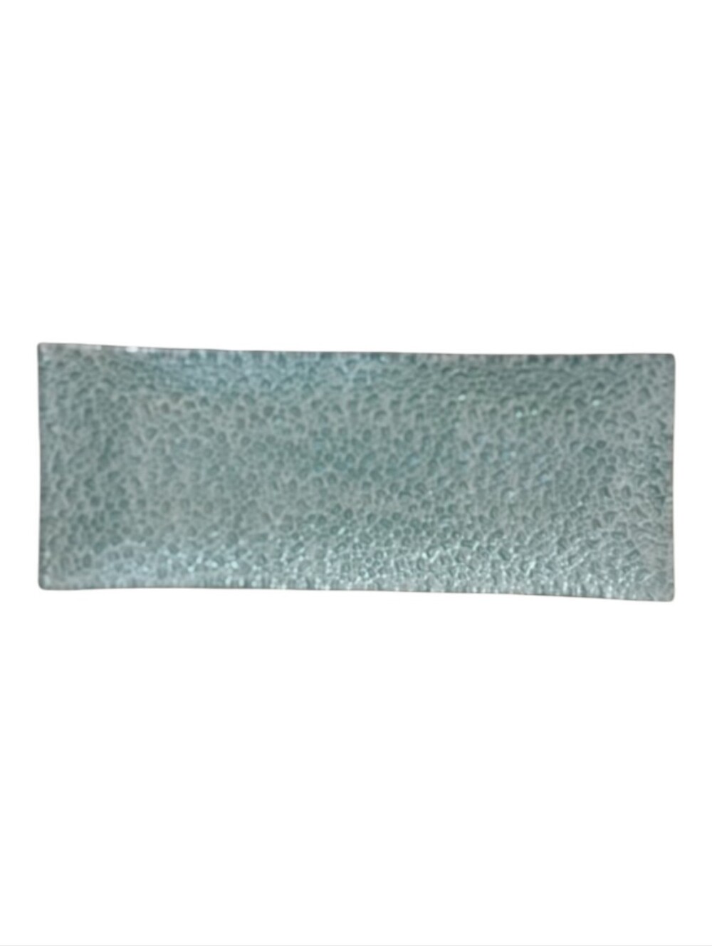 Trinket / Vanity Tray Modern Rectangular Textured Glass